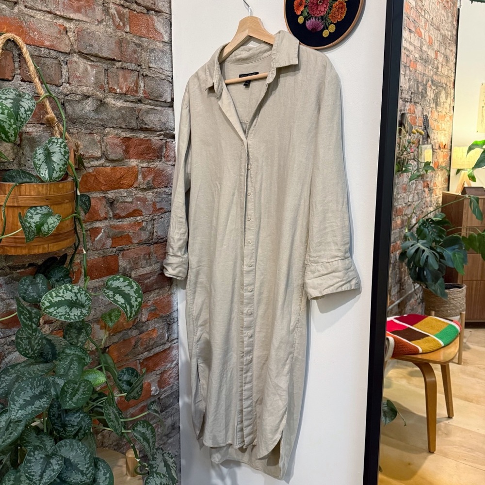 Banana Republic | Linen Blend Shirt Dress | XS